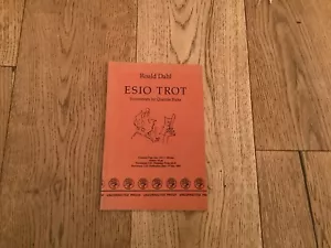 Roald Dahl Esio Trot Uncorrected Proof Copy 1990 - Picture 1 of 11