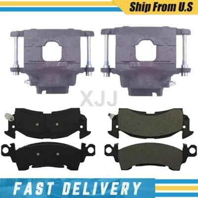 Pinças de freio dianteiras esquerda direita e pastilhas de cerâmica para 1979-1980 Chevrolet K10 - Imagem 1 de 4