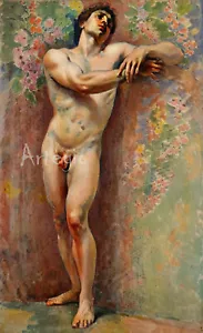 Erotic Boy art Man Nude Guy nu Homme desnudo Passion of Male Collection ER54 - Bild 1 von 2