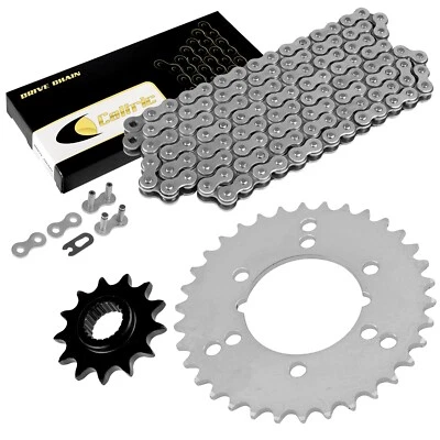 Drive Chain & Sprockets Kit for Polaris Trail Boss 350L 2X4 1990 1991 1992 1993 - Image 1 of 4