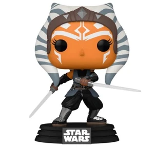 Funko Pop! Star Wars The Mandalorian Ahsoka with Lightsabers Vinyl Bobblehead - Picture 1 of 3