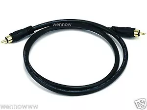 NEW 3ft Digital Coax Coaxial Audio Cable S/PDIF RCA HD - Picture 1 of 2
