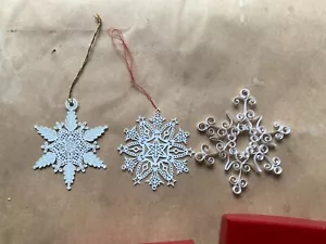 Marshall Field's Vintage Red Box Snowflake (15110) Ornament 3.5x4x.75in - Picture 1 of 5