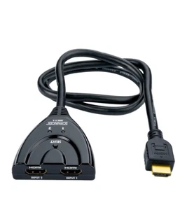 SCHWAIGER Verteiler HDMI Umschalter Automatisch auf Stecker Länge 0,7m HDM 21 A - Picture 1 of 4