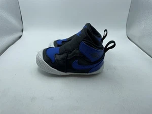 Air Jordan 1 Toddler Crib Bootie 'Varsity Royal' AT3745-007 Blue/Black SZ 4C NEW - Picture 1 of 9