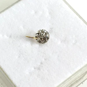 0,50 quilates (1 pieza) 4,7 mm oro 14k, diamante redondo marrón claro natural con pureza VS - Imagen 1 de 10