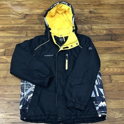 Chaqueta ZeroXposur Juvenil Grande 14/16 Negro Amarillo Con Capucha Snowboard Invierno Abrigo Foto 1 de 4