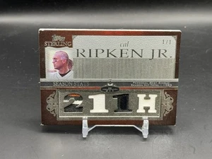 2006 Topps Sterling Baseball Cal Ripken Jr Saison Statistiken Quad Patch 1/1 HOF - Bild 1 von 2