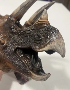 Triceratops Dinosaur Interactive Rubber Hand Puppet New In Bag - Picture 1 of 13