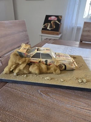 Audi Quattro S1 Walter Röhrl Winner Rallye Pikes Peak 1987 Diorama 1:18 - Bild 1 von 4