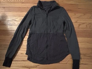 Lululemon Damen wendbare anthrazit grau schwarz Trainingsjacke 8 10 Medium - Bild 1 von 7