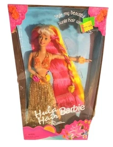 Vintage Mattel Hula Hair Barbie Doll #17047 Hawaiian Grass Skirt Headress - Picture 1 of 8