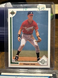 1991 Upper Deck - Top Prospect Chipper Jones #55 (RC) - Bild 1 von 2