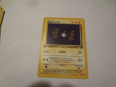 MAGNEMITE # 60/82 FIRST EDITION  NON HOLO POKEMON CARD - Image 1 of 2