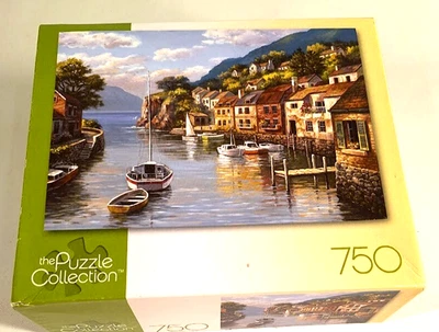 The Puzzle Collection Village On The Water Jigsaw Puzzle 750 Pc 18 15/16"X26 3/4 - image 1 of 4