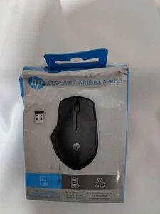 HP 280 Silent PC Wireless Mouse, HP Blue Optical Technology, 1600 DPI , Black - Picture 1 of 5