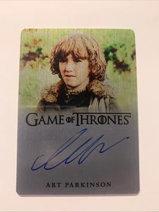 2024 Game of Thrones Legends Of The Realm Art Parkinson Rickon Metal Auto 21/55 - Picture 1 of 7