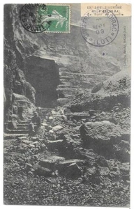 PADIRAC 46 Le Fond du Gouffre CPA écrite à Melle Bergon de Cette(Sète) en 1909 - Picture 1 of 2