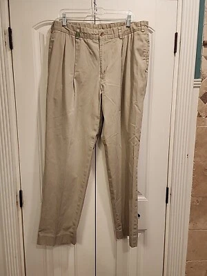 Bills Khakis 男式 38 x 31 裤子 M2P 经典合身打褶原装斜纹布美国制造 — 第 1/4 张图片