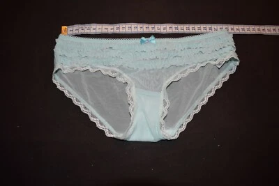 womens vintage lingerie jt one green nylon panties size x/s - Image 1 of 4