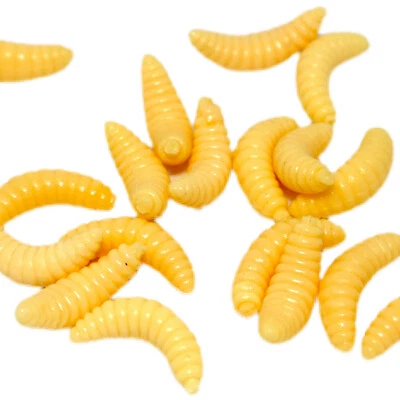 20x Künstliche Bienenmaden Maden | Gummimaden Angelmaden Angelzubehör Köder - Bild 1 von 2