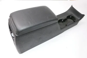 VW Passat 3BG Center Armrest Compartment Rest Centre Console Leather Black - Imagen 1 de 6