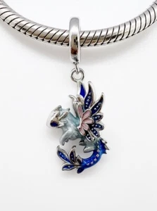 Dije colgante dragón volador animal mítico genuino plata de ley 925 💖 - Imagen 1 de 11