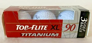 TOP FLITE XL 90 TITANIUM 3 Golf Balls - Spalding Professional Golf - New In Box - Picture 1 of 4