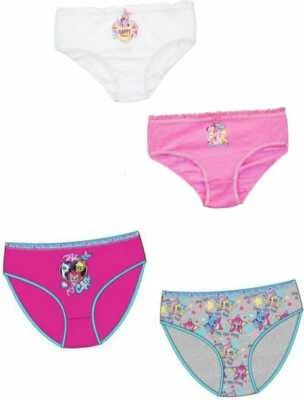 My little Pony 4er Pack Unterwäsche Mädchen Schlüpfer Slips 92-98 116-128 #33