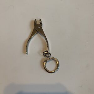 Vintage Mini Metal Pliers Key Chain Novelty 