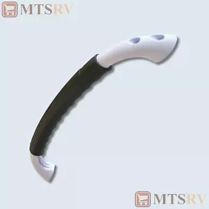 Mango de asistencia JR Products Deluxe en blanco con agarre negro - cámper RV - #48315 - Imagen 1 de 2