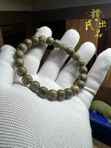 10×9mm Star & Moon Bodhi Prayer Beads Mala Bracelet 绿幽灵 纯海南绿幽灵星月菩提籽 - Picture 1 of 8
