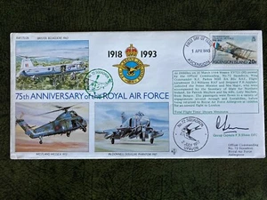 RAF Cover - Signed Group Captain Desmond Sheen DFC - Battle of Britain Pilot WW2 - Picture 1 of 4