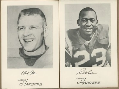 Lot of 14 Different • Mid 60s • San Diego Charger Team Issued 5.5"x8.5" Photos - Image 1 of 4