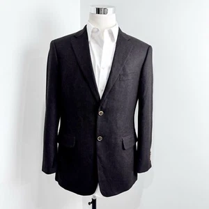 John W. Nordstrom Braun Fischgrät Kaschmir 2 Knopf Blazer Herren Größe 42R - Bild 1 von 11
