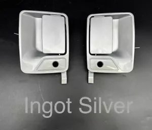 2010-2016 FORD SUPER DUTY F250 F350 Front Door Handle set Ingot Silver (UX) - Foto 1 di 11