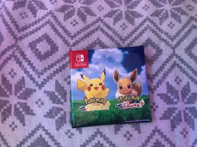 Let's Go Eevee/Pikachu Exclusive Button Pin PAX WEST 2018 Nintendo Pokemon Club - Image 1 of 2