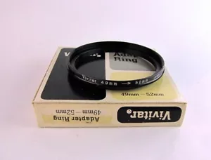 Vivitar Step Ring Adapter 49mm to 52mm Vintage NEW Old Stock - Picture 1 of 2