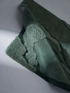 Handgetufteter Grün Farbflächenteppich für Schlafzimmer Wollteppich Tufted Rug Hochflor - Bild 1 von 4