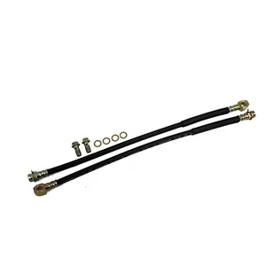 Universal Brake Lines 18" & 7/16 Banjo Rubber For Chevy Ford DOT - Picture 1 of 4