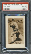 1923 V100 Willard's Chocolate Bibb Falk PSA 8 Chicago White Sox