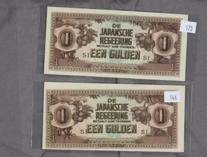 Billete de moneda de ocupación japonesa de la Segunda Guerra Mundial - India - florín EEN (1 florín) - Imagen 1 de 2
