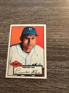 1952 Topps Baseball Reprint # 66 Preacher Roe -- Brooklyn Dodgers -- MINT