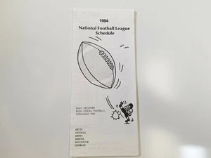 NFL Football 1984 League Spielplan mit CT High Schools - John F. Consoli Senate - Bild 1 von 2