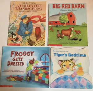 Lot of 4 Vintage Picture Books Scholastic Golden Paperback Story Bedtime - Imagen 1 de 9