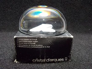 De colección NUEVO Cristal D'Arques Velero Peso Papel 24% Plomo Cristal, Hecho en Francia - Imagen 1 de 7