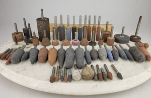 Rotary Tool Grinding Stone Bits Lot Die Grinder 1/4" Shank Grinder Wheel Sander - Picture 1 of 12