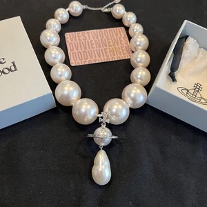 Vivienne Westwood nana giant Pearl drop necklace - Picture 1 of 7