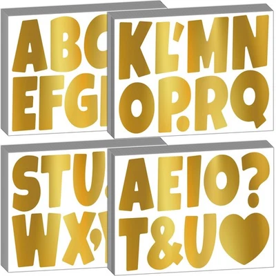 Bulletin Board Letters 462 Pieces 4 Inch Alphabet Letter Stickers Cutout Lett... - Image 1 of 4