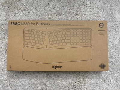 Nuevo teclado inalámbrico Logitech ERGO K860 - negro (para empresas) Foto 1 de 3